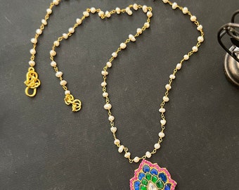 Collier ancien en argent, collier de perles fait main vintage, collier en argent de style traditionnel cadeau pour elle