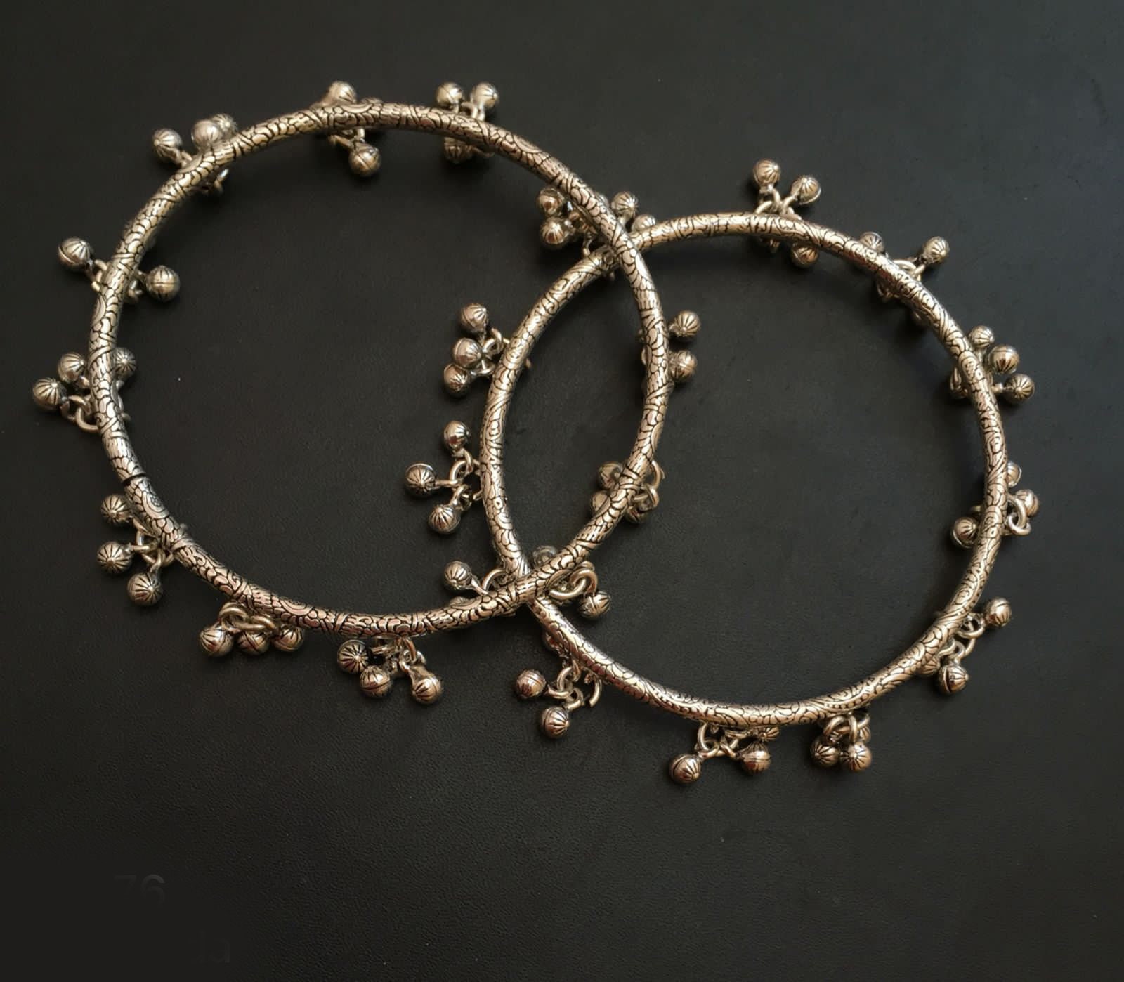 Kada style anklets hot sale