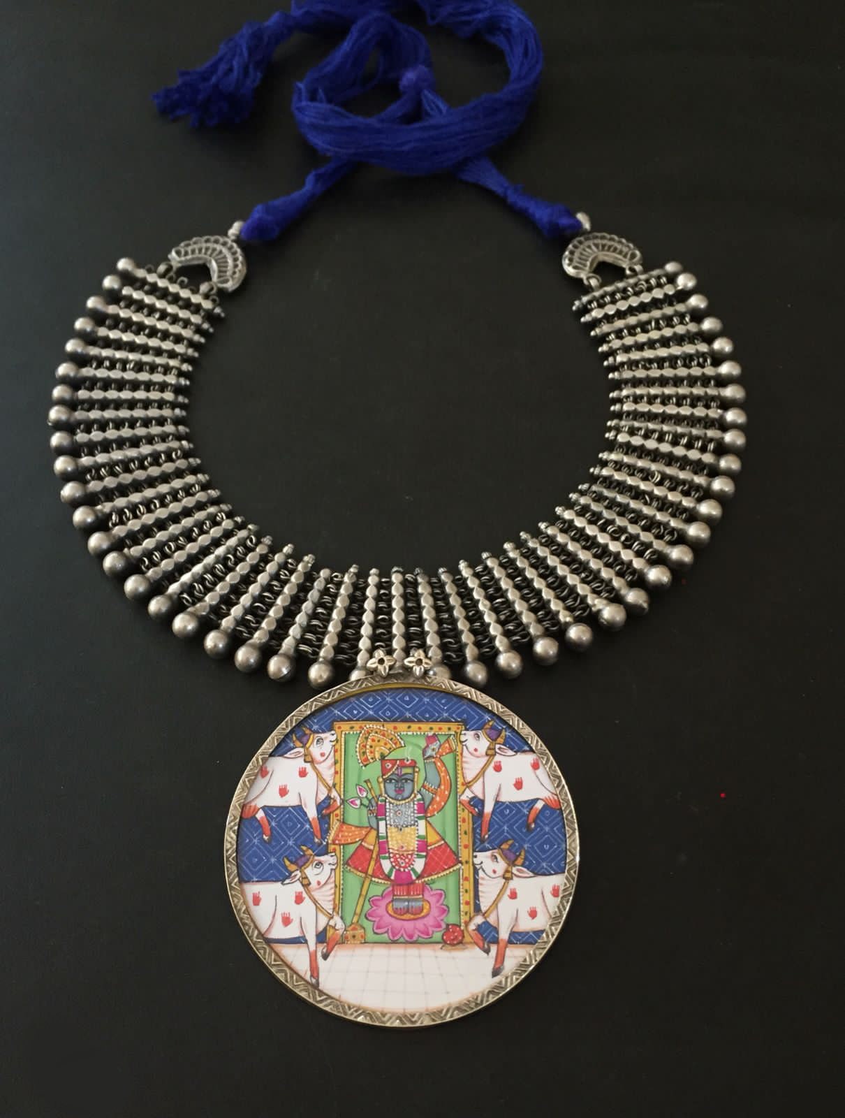 Vintage ethnic style 925 sterling silver designer traditional necklace  excellent gifting tribal brides belly dance jewelry india nec291 | TRIBAL  ORNAMENTS
