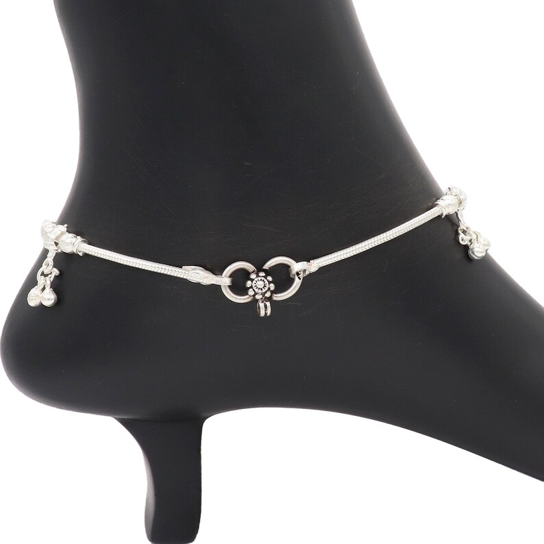 Tribal /& Vintage Look 925 Solid Sterling Silver Chain Anklet Handmade JewelleryFor Gift