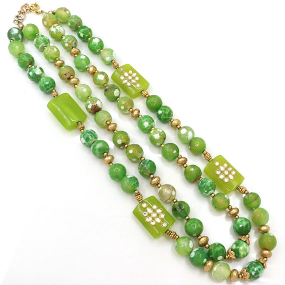 Green agate jewellery clearance