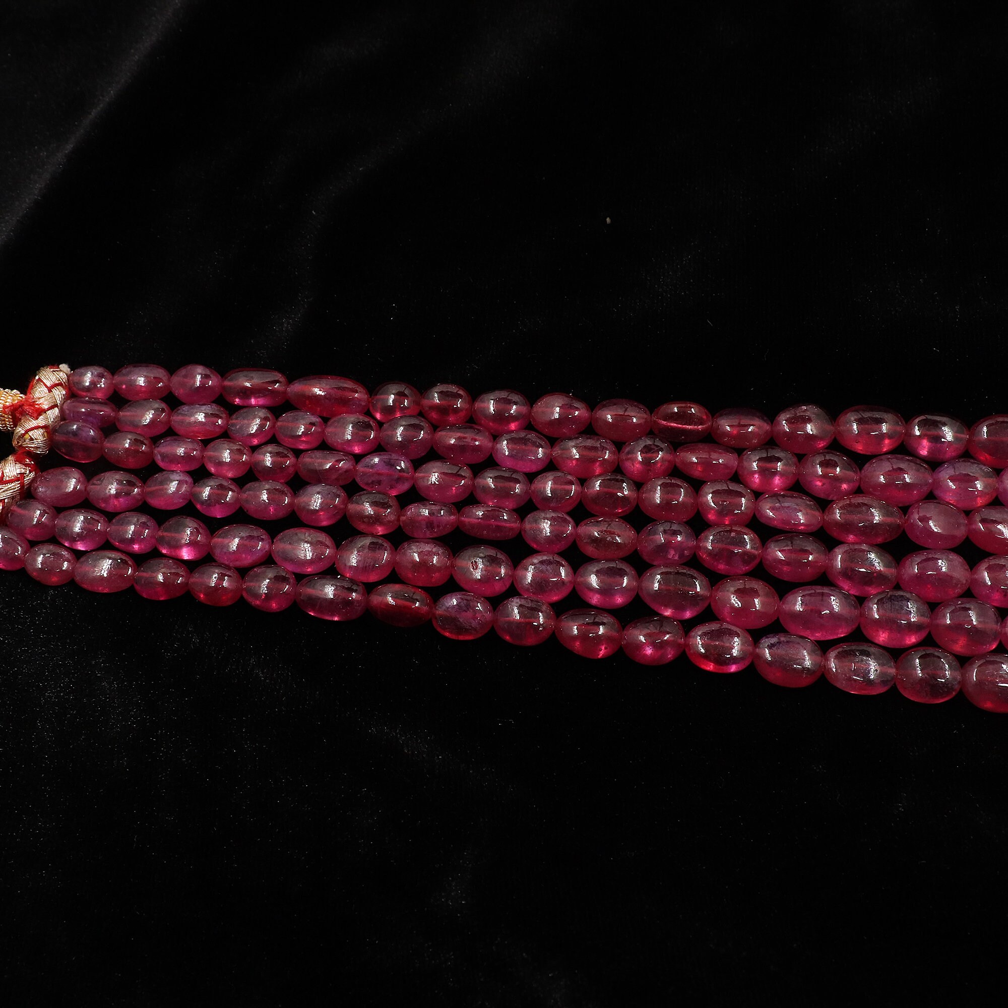 Natural ruby String red ruby String Handmade Necklace 3 three Etsy