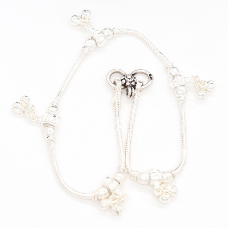 Tribal /& Vintage Look 925 Solid Sterling Silver Chain Anklet Handmade JewelleryFor Gift