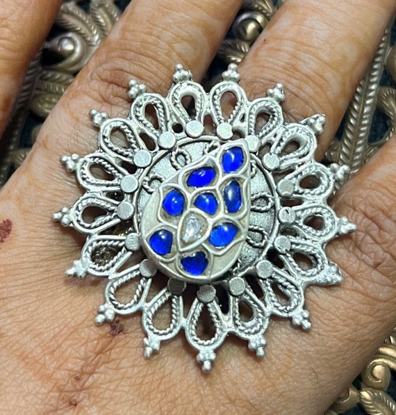 Buy Online Tribal Silver Ring Real Silver Jewelery | Best Price in India