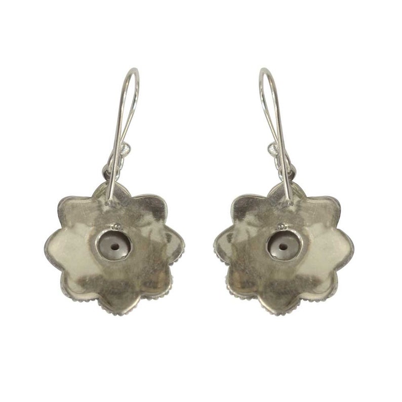 Wedding Gift,Stunning Pearl Handmade 925 Sterling Silver Dangle Drops Earrings For GIFT