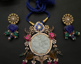 Vergoldete Multi Stone Halskettenset, 925er Silberkette, Silberkette Schmuck, Halskettenset für Männer und Frauen