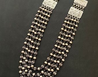 Traditionele Rajasthani ketting sieraden, 925 massief zilveren ketting, antieke zilveren ketting, vrouw mode zilveren sieraden, handwerk