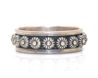 Anillos de dedo hechos a mano anillos de piedra Anillo de moda para hombre mujer regalo para ella anillos de plata de ley 925 Anillo de plata maciza oxidada.