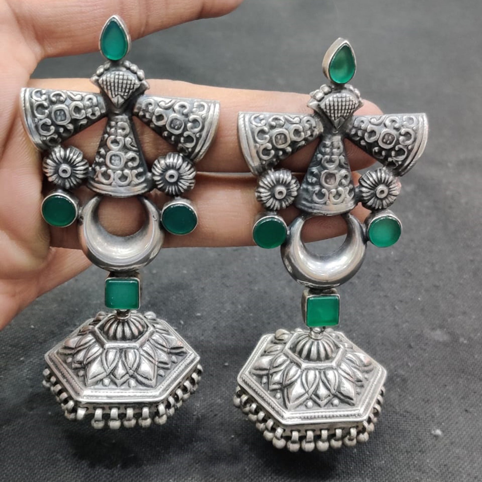 India Rajasthan tribes Jewelry Tribal Earrings Jewellery Old Etsy