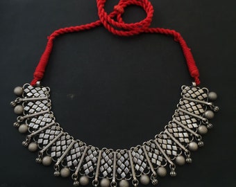 925 Massive Silberkette, Schöne Silberkette Antik Silber Halskette, Frau Geschenk Halskette Schmuck, Handarbeit Halskette Schmuck