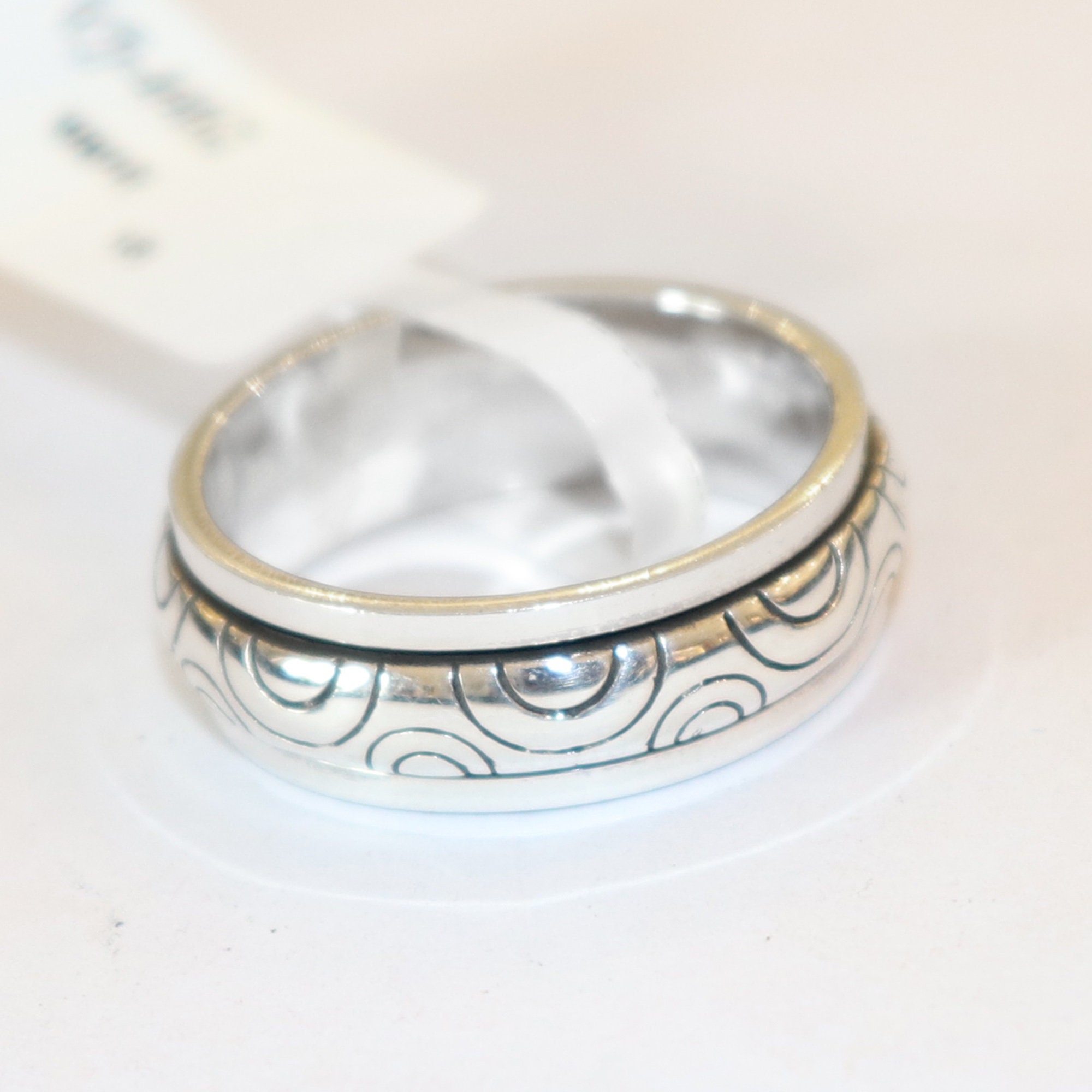 925 Sterling Silver Band Ring Women and Man Handmade Ring Size Etsy
