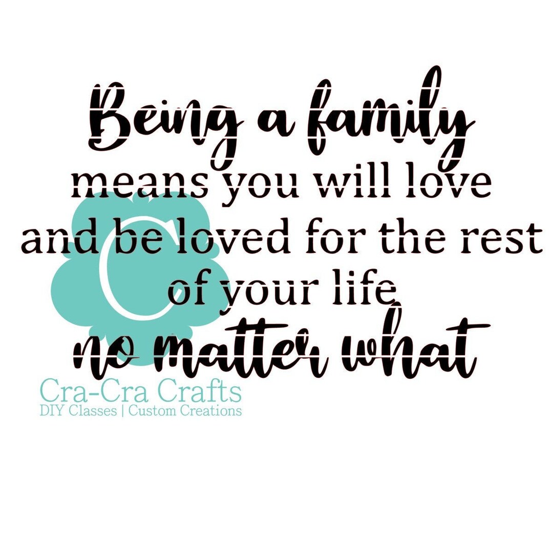 What Family Mean SVG/PNG/JPEG Family Wood Sign and Printable loved No