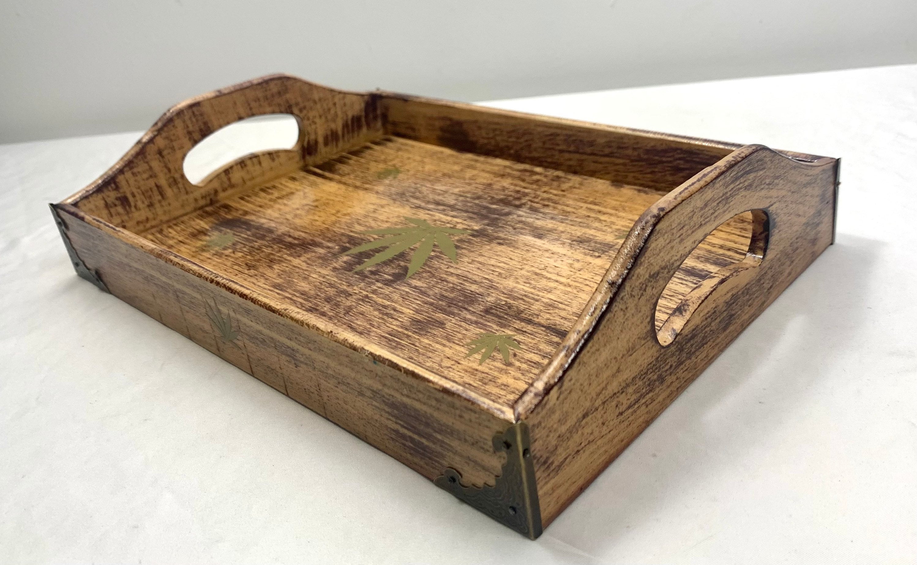 Rustic Rolling Tray Wooden Tray Wooden Rolling Tray 420 Etsy