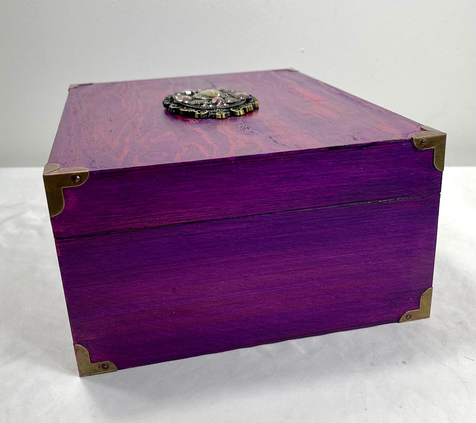 Large Stash box Wooden Stash box Purple Stash box Stoner Etsy