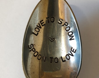 hand stamped spoon love valentines love to spoon spoon to love