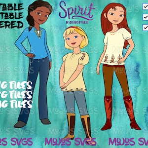 Spirit Riding Free Birthday Girls -Lucky Prescott SVG, Pru Granger svg, Abigail Stone svg, png, jpg, jpeg