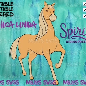 Spirit Riding Free SVG - Chica Linda svg, Cheval Chica Linda, Chica Linda Clipart