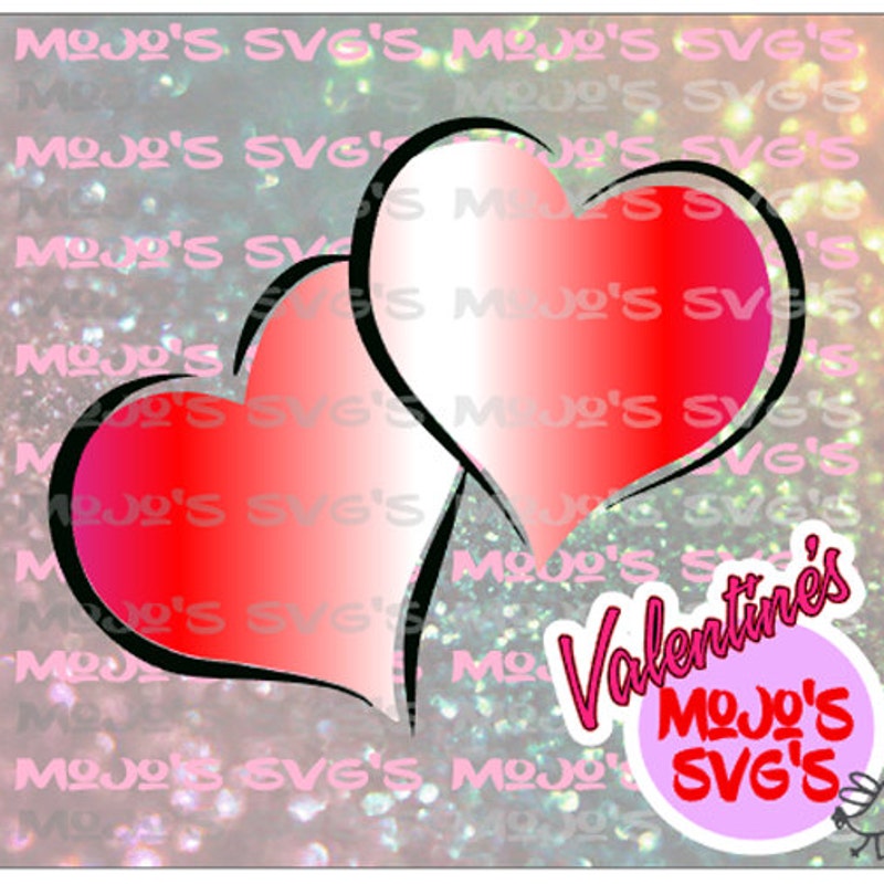 Double Heart Svg - Etsy