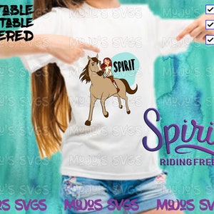 Spirit Riding Svg Spirit Riding Free SVG, Tshirt Design Spirit and Lucky Svg, Horse ...