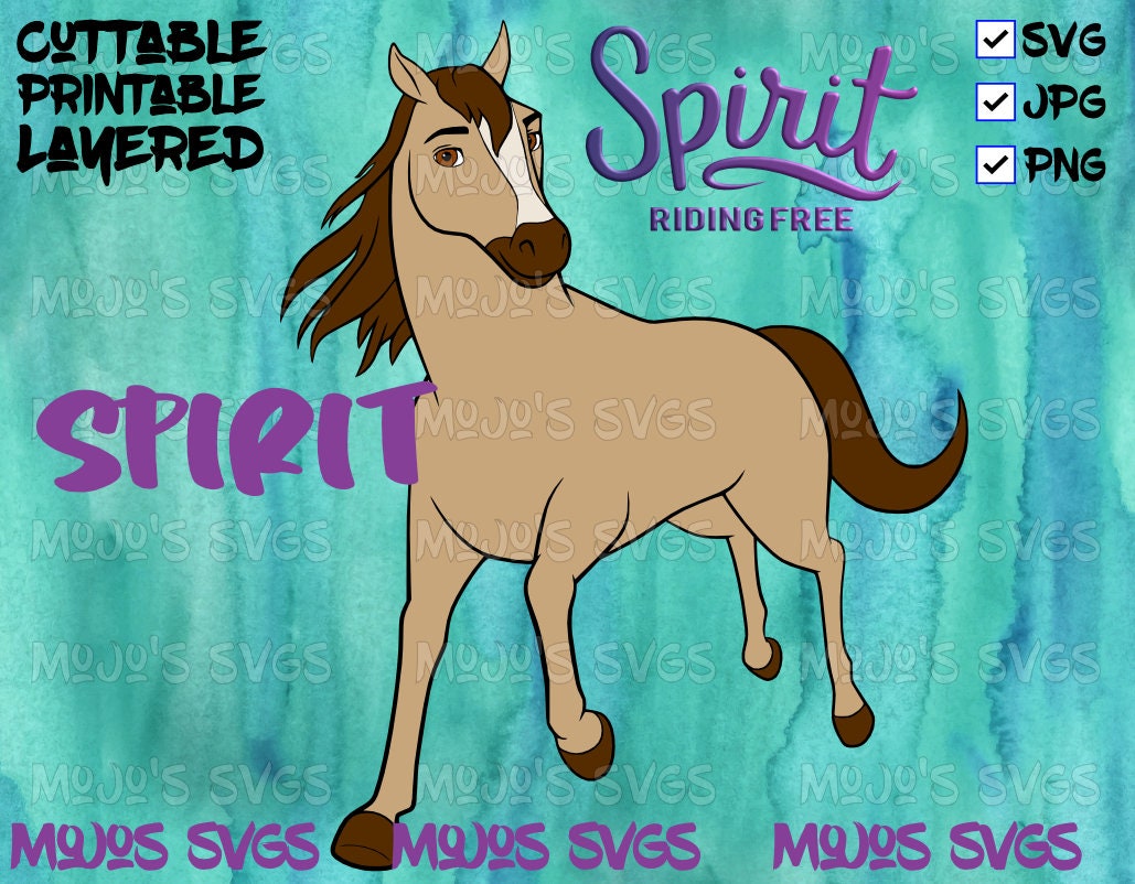 Download Spirit Riding Free SVG Spirit svg Horse Layered Spirit | Etsy