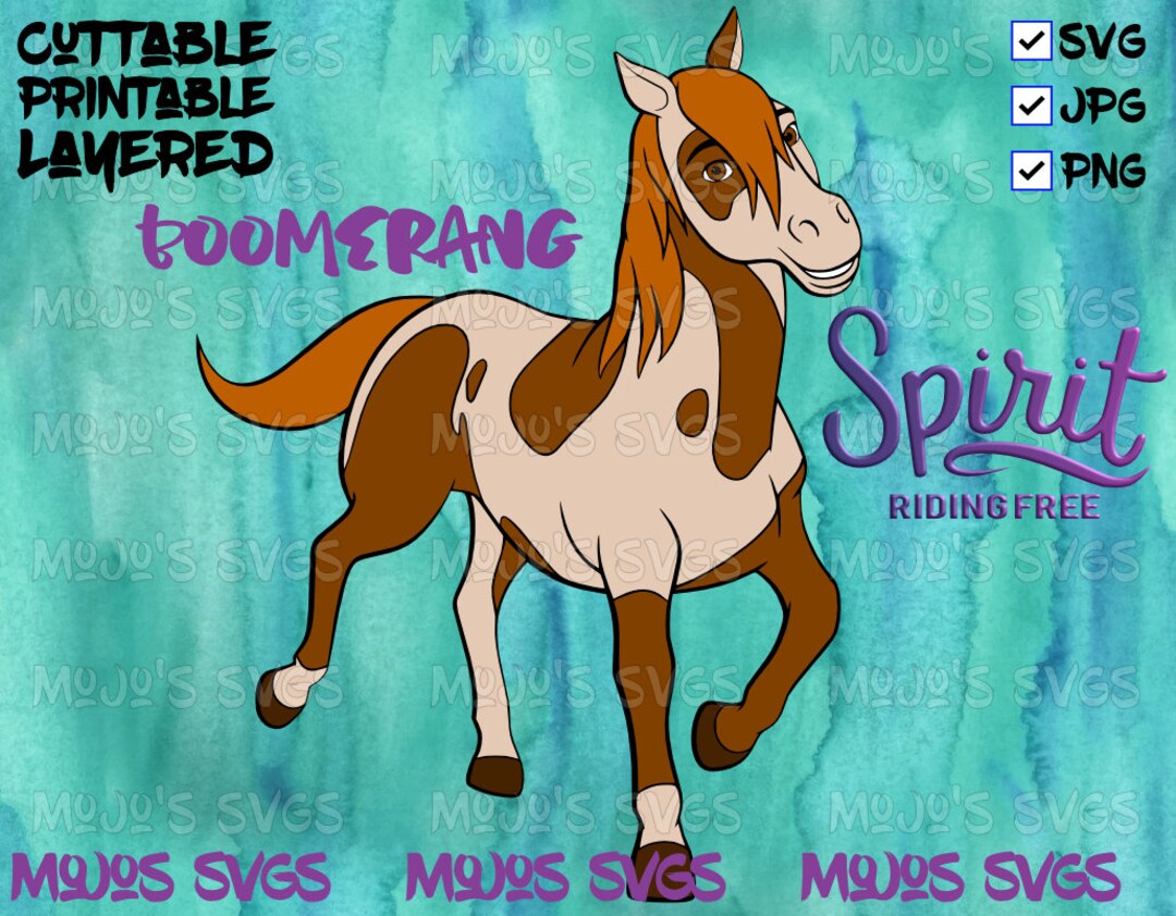 Spirit Riding Free SVG Boomerang Svg, Horse Svg - Etsy Singapore