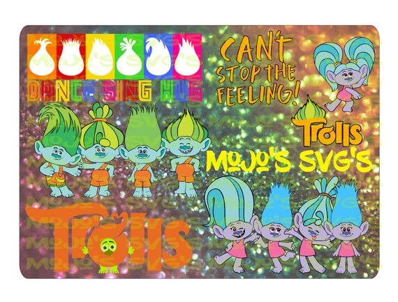 Download Trolls Svg Poppy Svg Branch Svg For Tshirts Scrapbooking Etsy