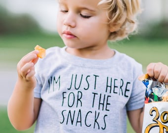 Toddler Boy Clothes, Toddler Boy Shirt, I&#39;m Just Here For The Snacks, Toddler Boy Outfit, Baby Boy, Trendy Boy Clothes, Cute Boy Clothes