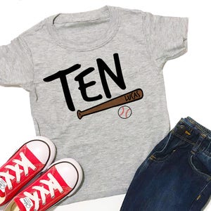 Personalisiert, 10. Geburtstagsshirt, 10, Jungen Geburtstagsshirt, 10. Geburtstag, Geburtstagsshirt Junge, 10 Geburtstag, Baseball Geburtstag