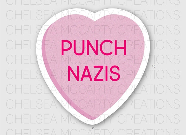 Punch Neons Vinyl Aufkleber, Politische Aufkleber, Feministische Aufkleber, Aufkleber für Hydroflask, Aufkleber Laptop, wasserdicht Bild 3