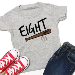 Personalisiert, 8. Geburtstagsshirt, 8, Jungen Geburtstagsshirt, 8. Geburtstagsshirt, Geburtstagsshirt Junge, 8 Geburtstag, Baseball Geburtstag