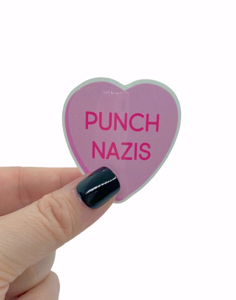 Punch Neons Vinyl Aufkleber, Politische Aufkleber, Feministische Aufkleber, Aufkleber für Hydroflask, Aufkleber Laptop, wasserdicht Bild 2