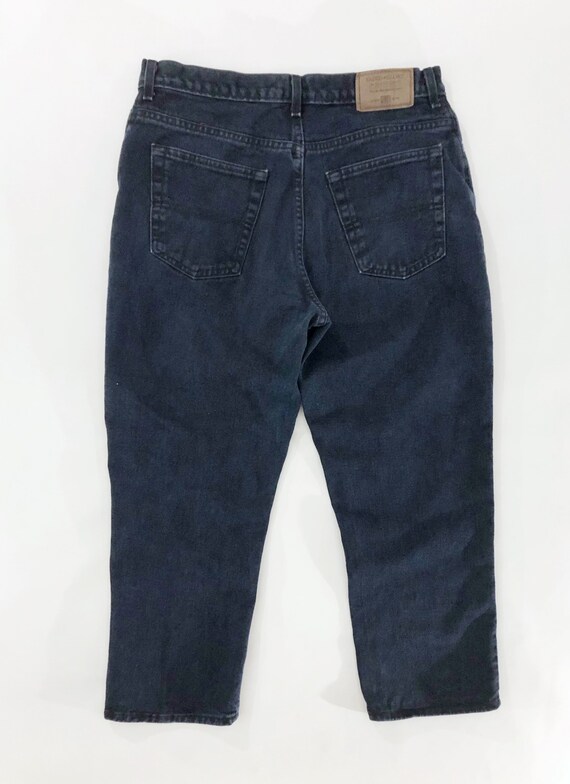 VTG 90s Faded Glory Dark Wash Indigo Denim High W… - image 3