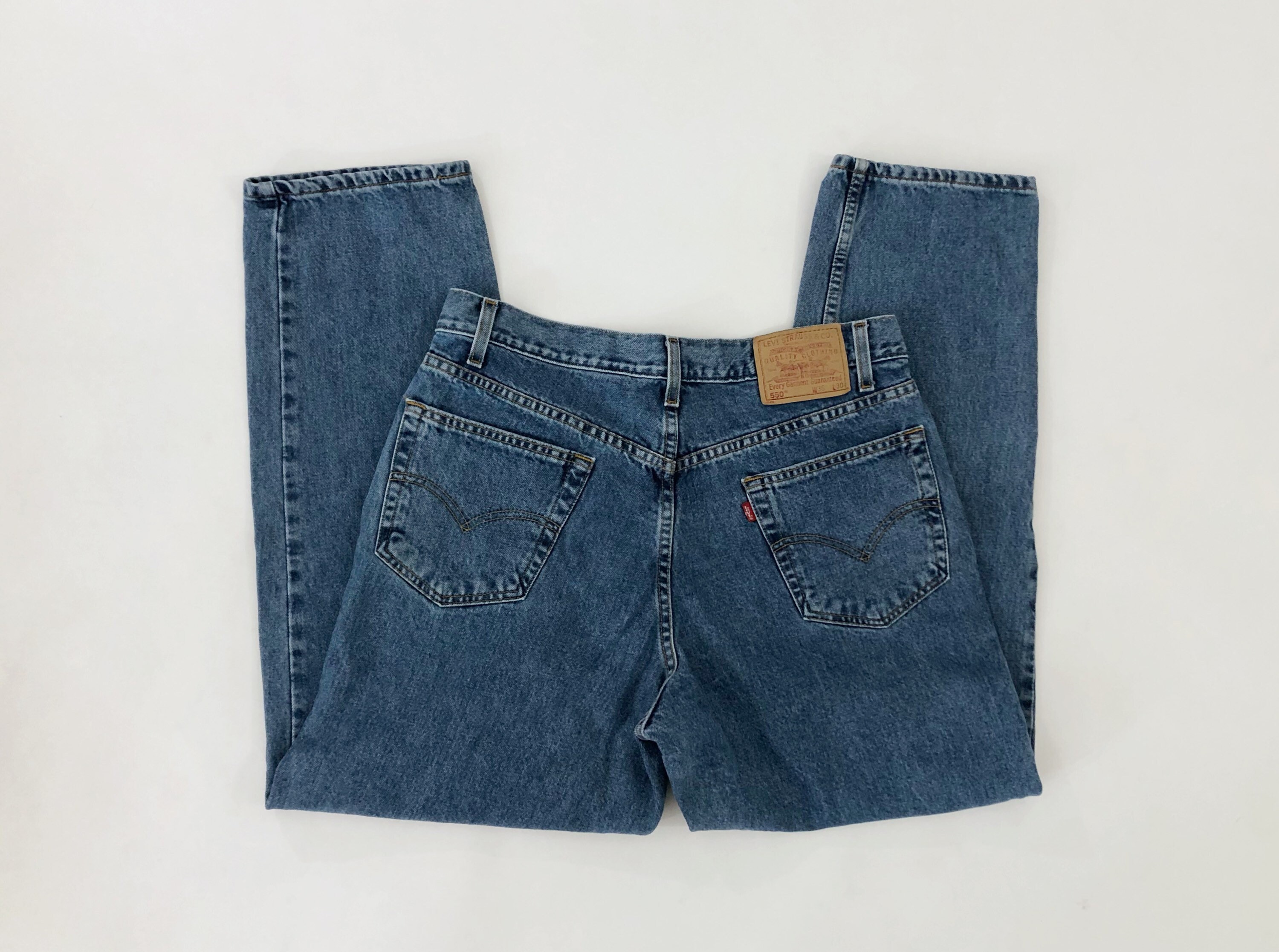 VTG 90s Levis 550 Dark Wash Denim High 
