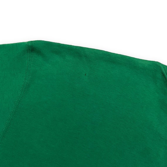 VTG 90s Women’s Plain Green Short Sleeve Pocket S… - image 4