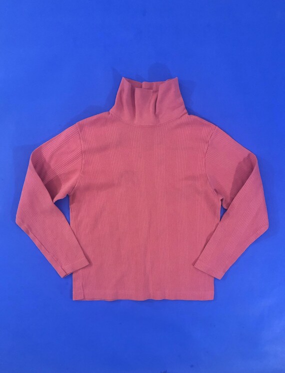 VTG 80s Youth XL Bubblegum Pink Ribbed 