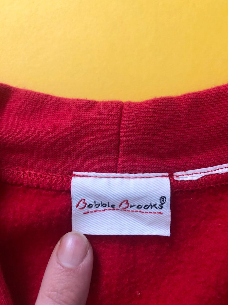 VTG 90s Red Cardigan Sweater Sweatshirt Bobbie Brooks 1990s Vintage Large L