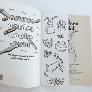 VTG Y2K The Velveteen Rabbit Coloring Book with Stickers to | Etsy