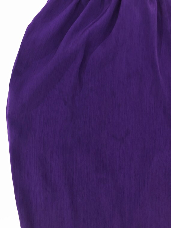 VTG 90s Purple Elastic Waist Silky Relaxed Straig… - image 3