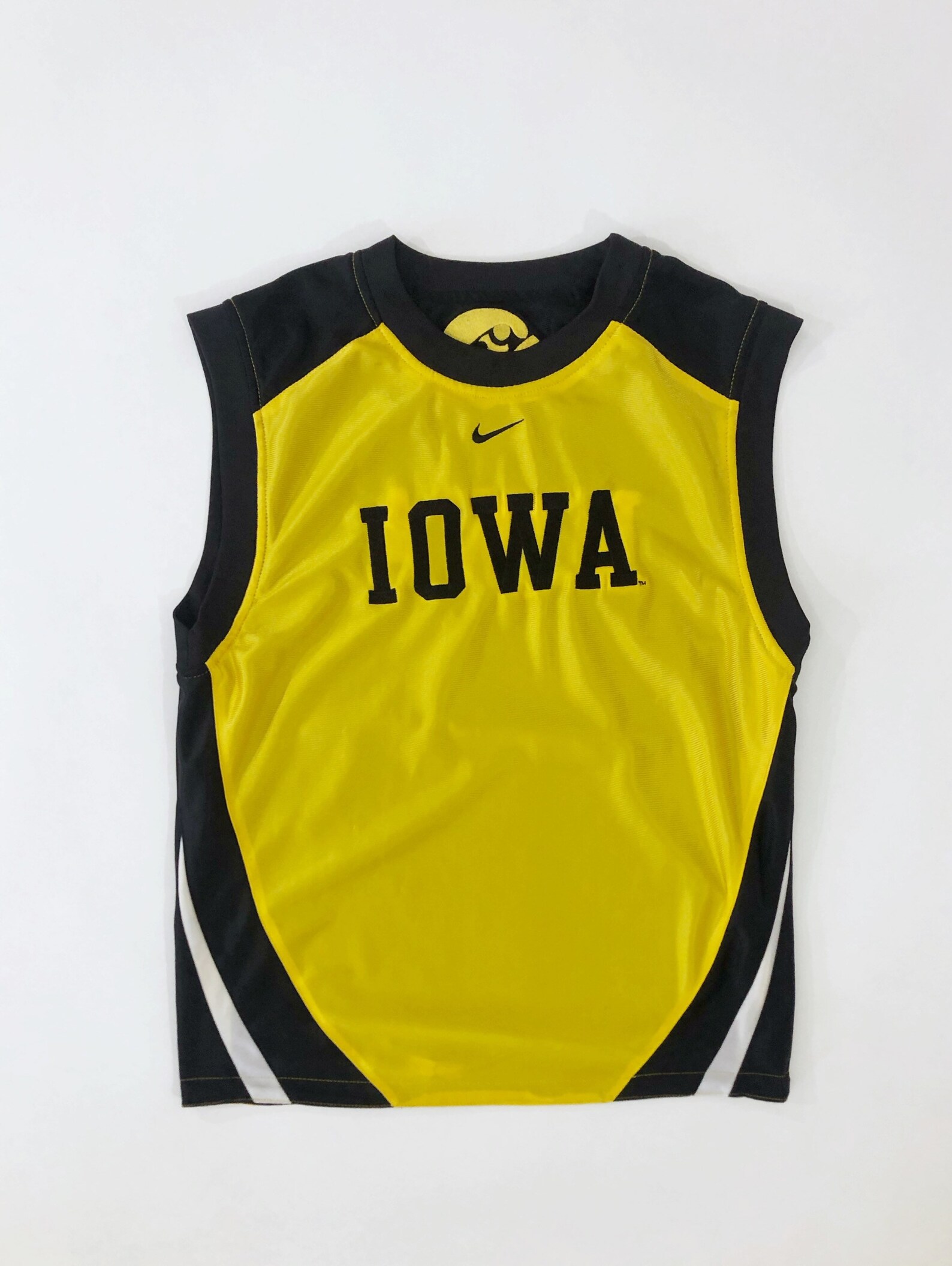 VTG 90s Iowa Hawkeyes Basketball Jersey Black Yellow Crew Neck Etsy