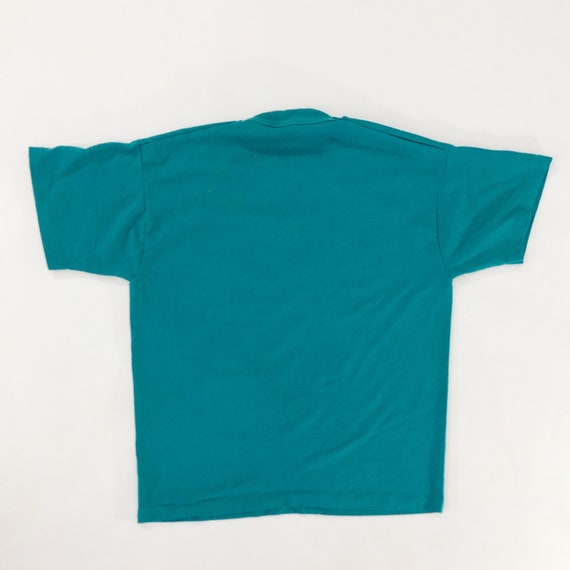 VTG 90s Tripoli Fine Arts Boosters Teal Graphic T… - image 4