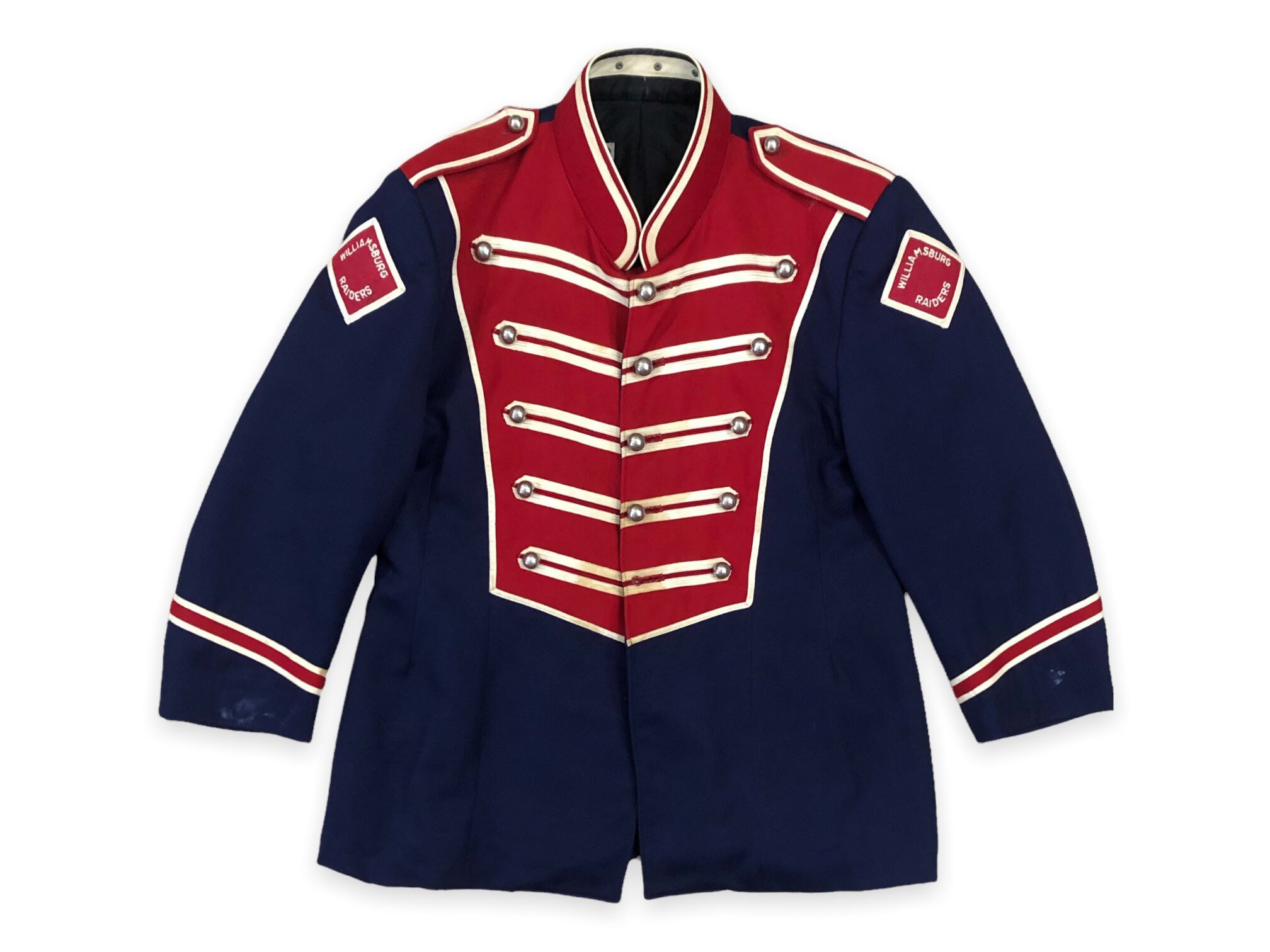 Vintage Marching Band Uniform Jacket Red De Moulin Bros & Co L 