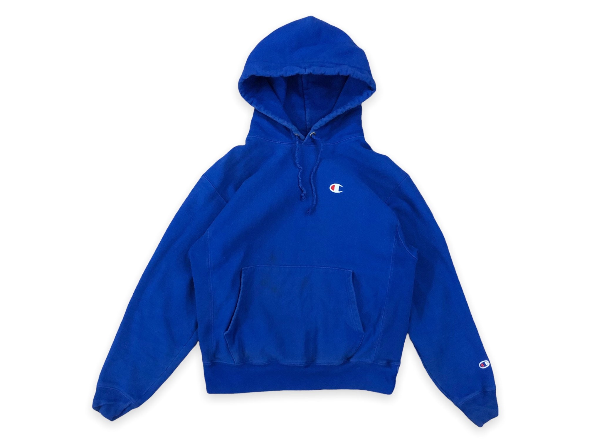 VTG 90s Champion Reverse Weave Plain Blue Pullover Hoodie - Etsy