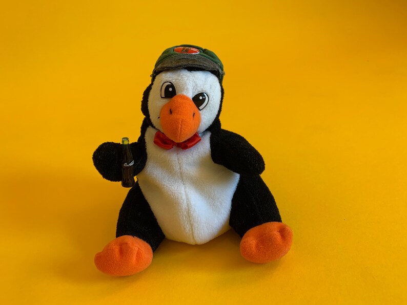 Vtg 90s Coca-cola Penguin Plush Toy Coke Stuffed Animal | Etsy
