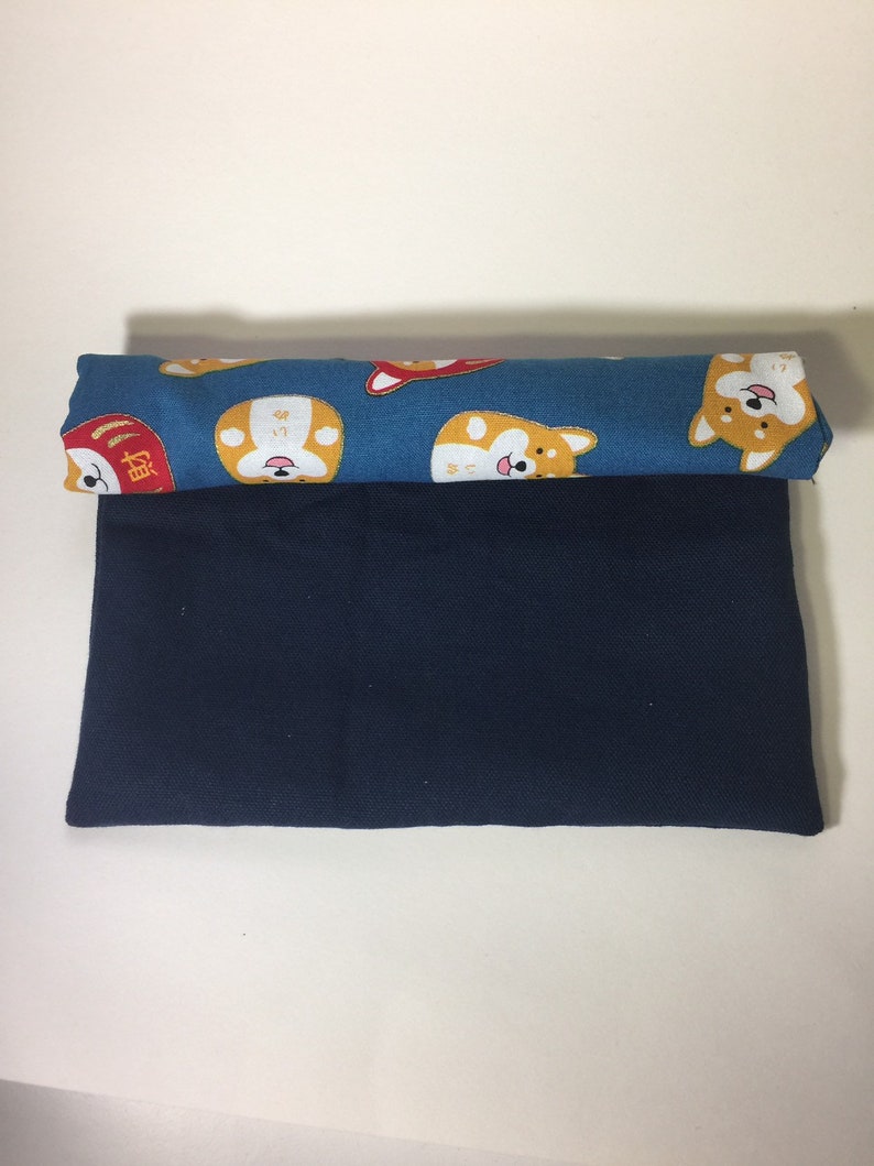 Zipper Japanese Lucky Dog Small Bag