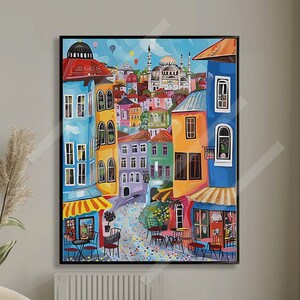 Istanbul Travel Print - Istanbul Decor - Istanbul Galata Wall Art - Housewarming Gift