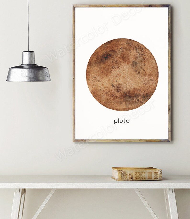 Set of 3 Outer Space Wall Art 6 Space Planet Prints 4,5 Housewarming Gift Solar System Watercolor Art Prints