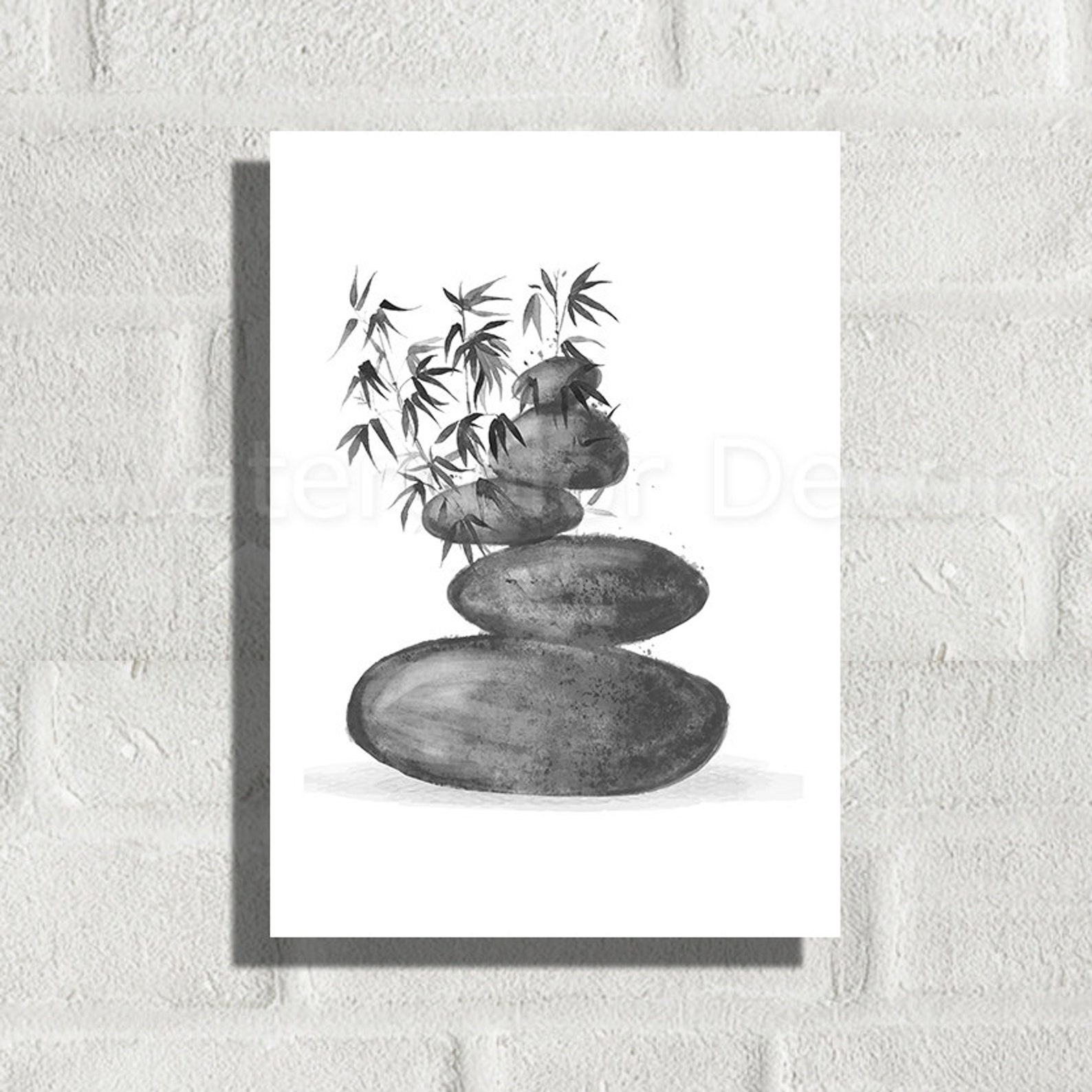 Zen Watercolor Art Prints Meditation Watercolor Art Prints Etsy