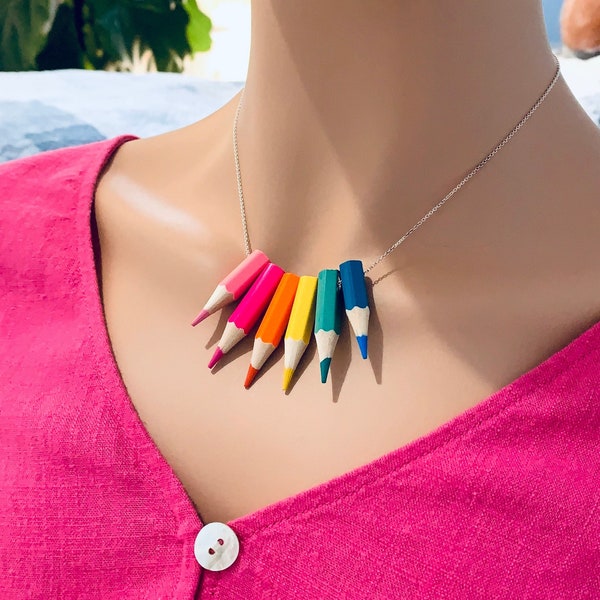 Pencil Necklace Etsy Pencil Necklace Etsy
