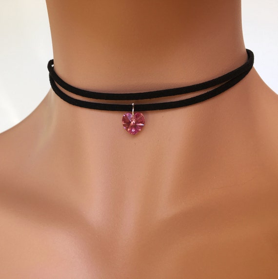Pink and hotsell black choker