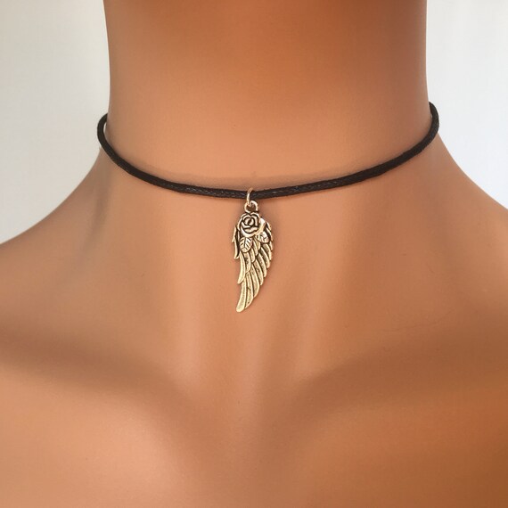 49 Charms Black Cord Choker Bohemian Jewelry Charm Choker Etsy